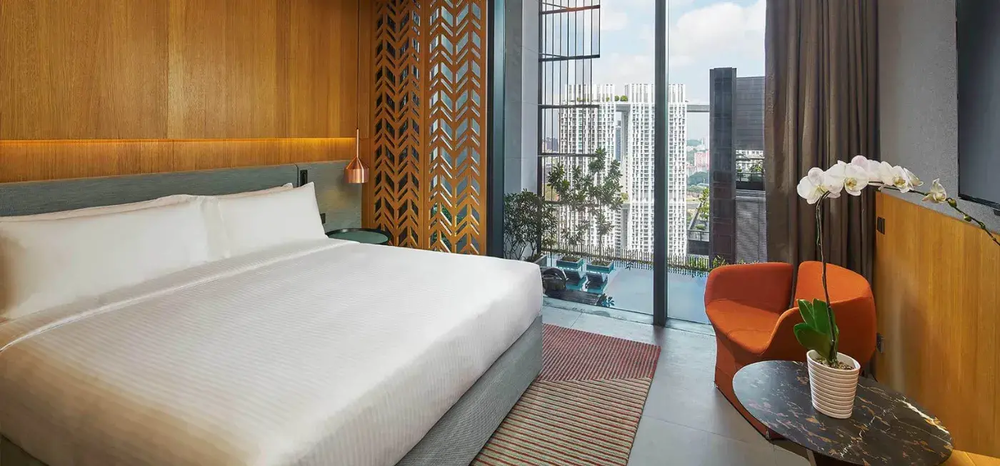 Room view of Oasia Hotel Downtown Singapore, Bali